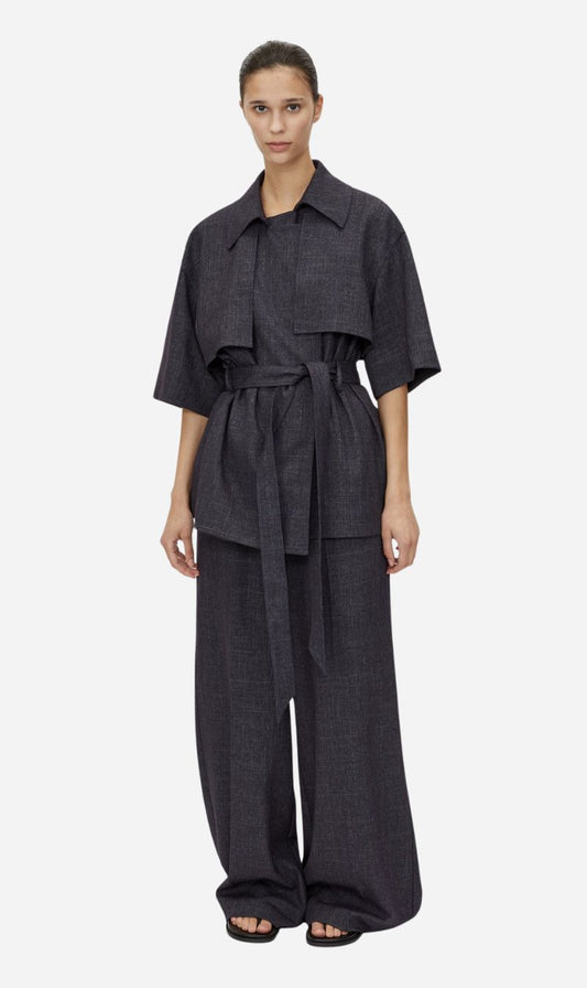 Camilla and Marc | Antony Short Trench - Denim Navy