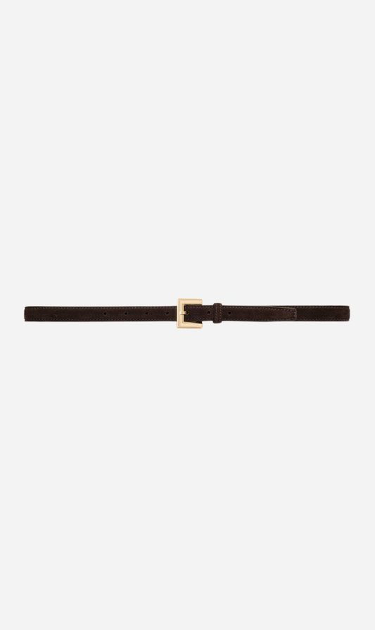 Anine Bing | Nicola Belt - Dark Brown Suede