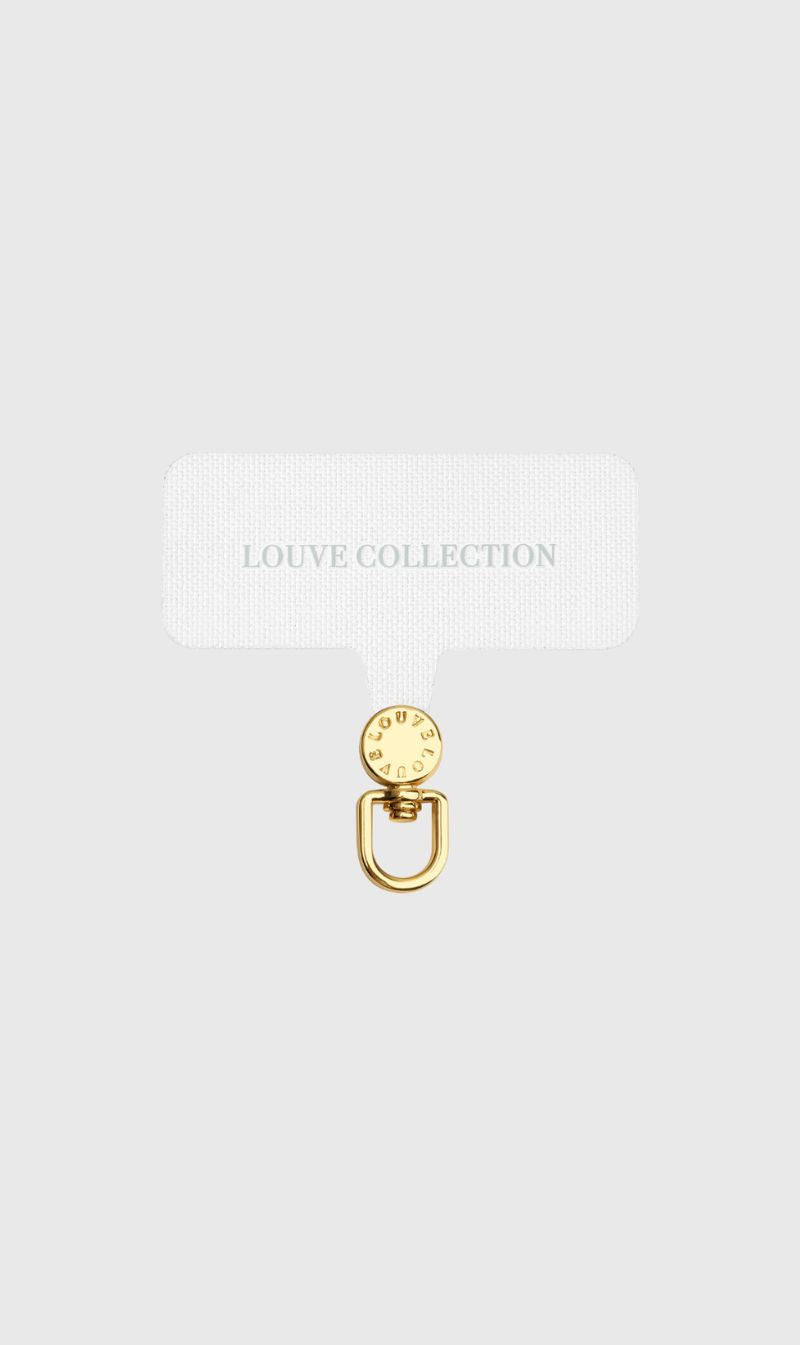 Louve | Universal Crossbody Phone Strap Connector - White/Gold