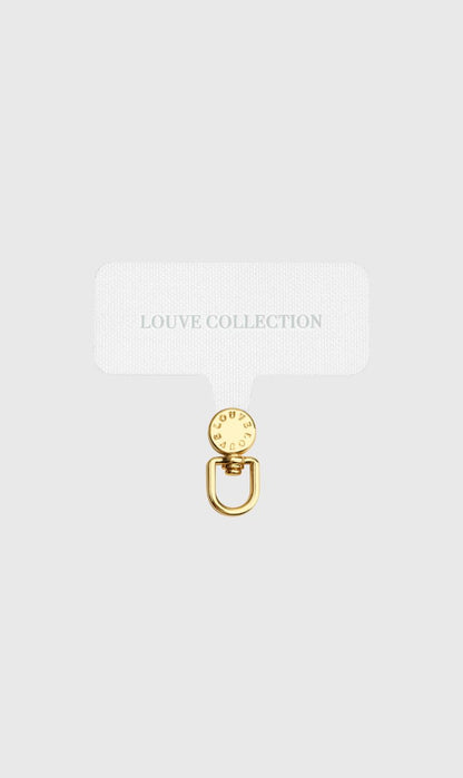 Louve | Universal Crossbody Phone Strap Connector - White/Gold