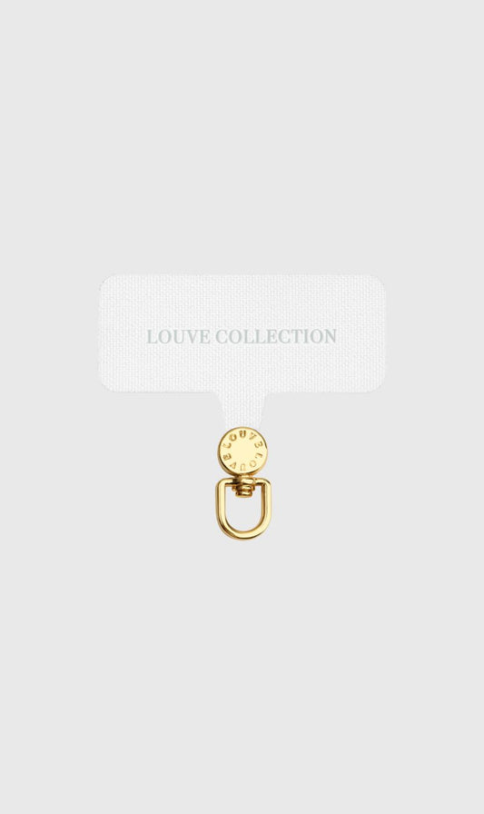 Louve | Universal Crossbody Phone Strap Connector - White/Gold