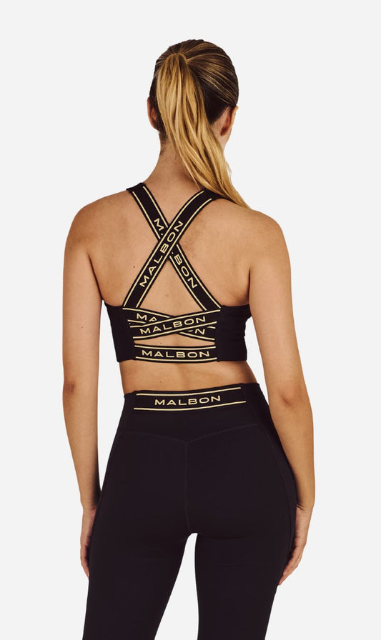 Malbon | Crossback Bra Top - Black