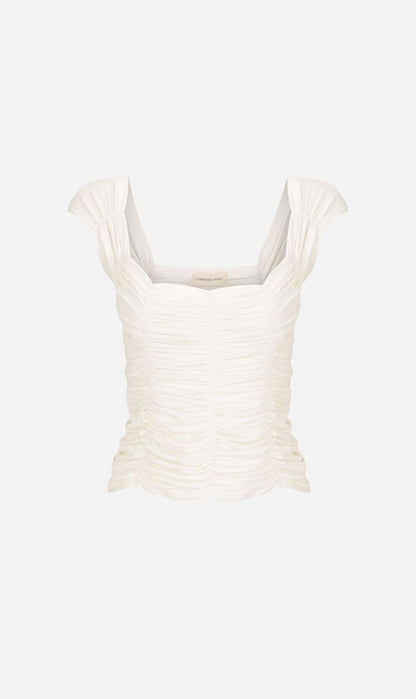 Dominique Healy | Jolene Tee - White