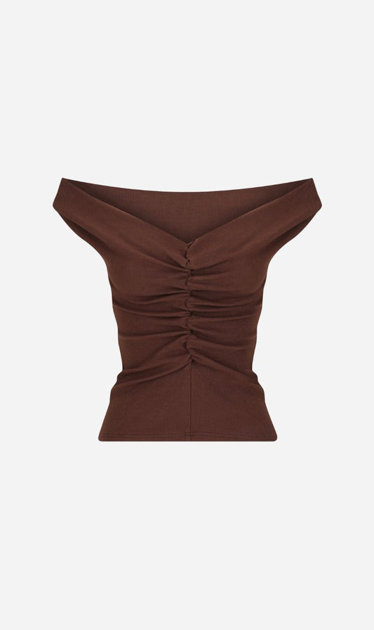 Dominique Healy | Niveah Tee - Chocolate