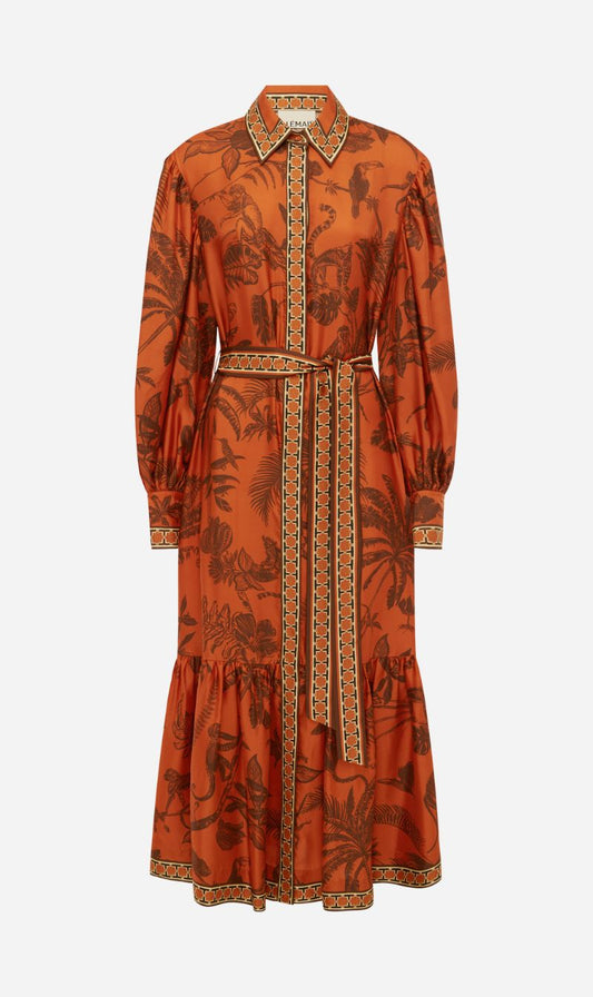 Alemais | Monkey Dance Silk Shirt dress - Multi