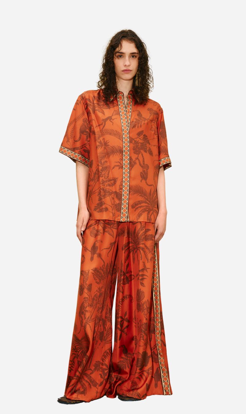 Alemais | Monkey Dance Silk Shirt - Multi