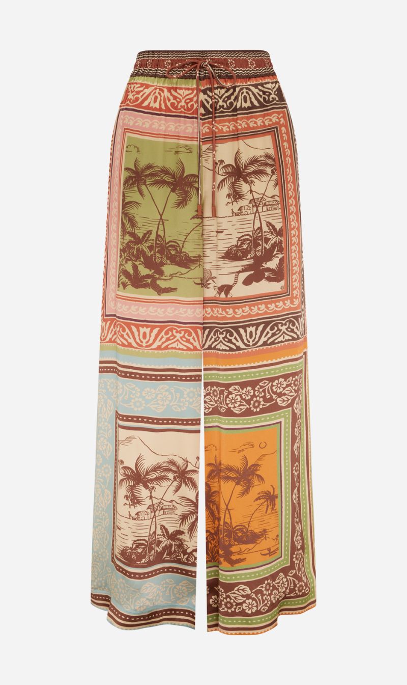 Alemais | Alberta Silk Pant - Multi