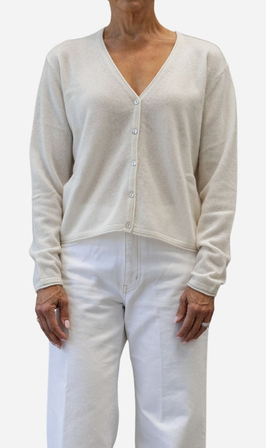 Crush | Erica Cardigan - Chalk