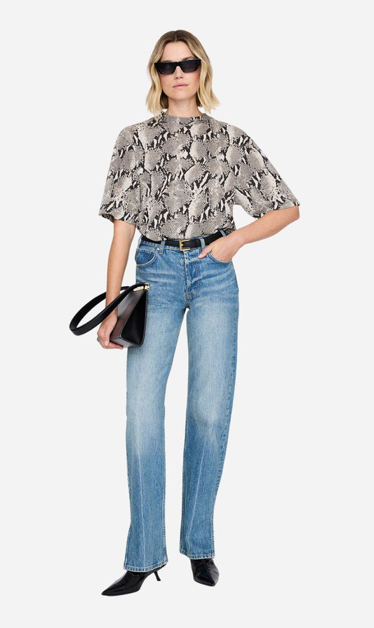 Anine Bing | Avi Tee - Washed Python
