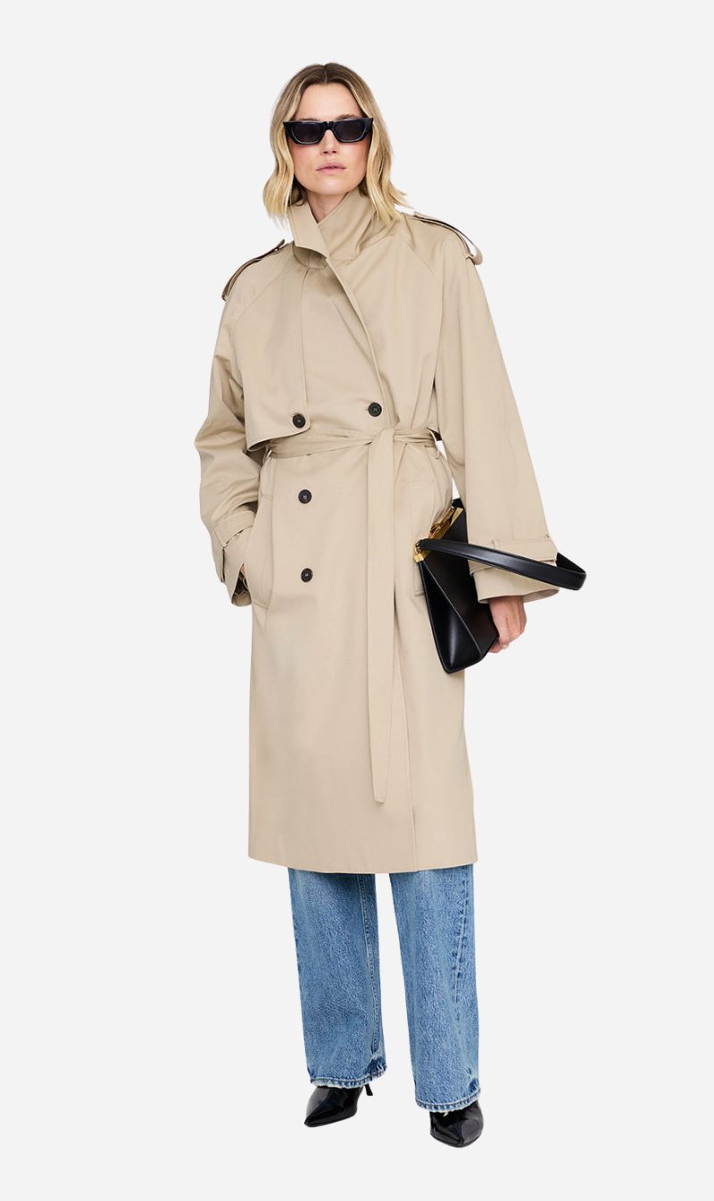 Anine Bing  | Rickie Maxi Trench - Beige