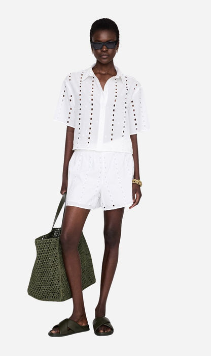 Anine Bing | Kam Short - White