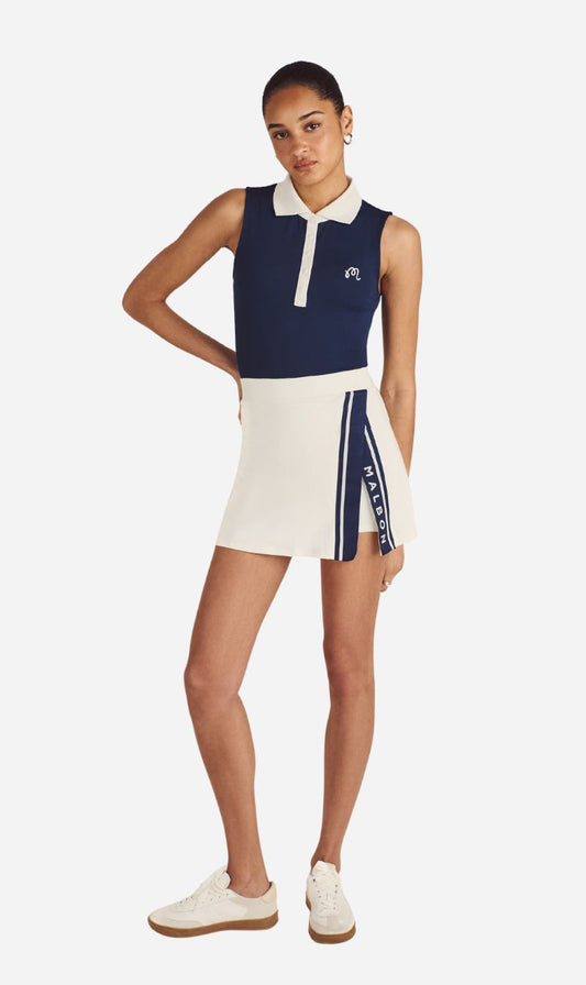 Malbon | Baseline Skirt - White