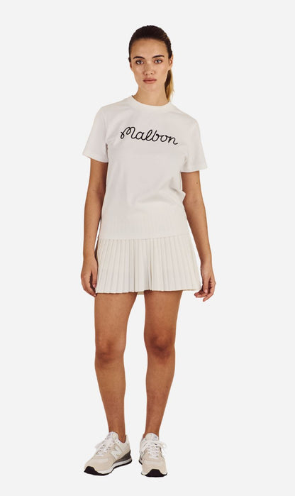 Malbon | Cosette Script Tee - White