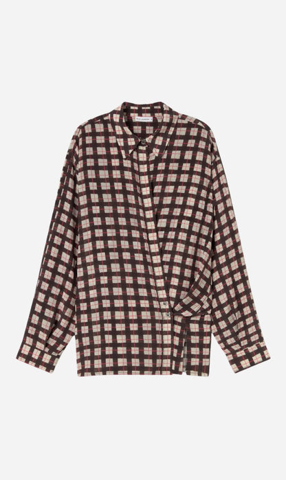 Silk Laundry | CDC Cross Over Shirt - Luna Gingham