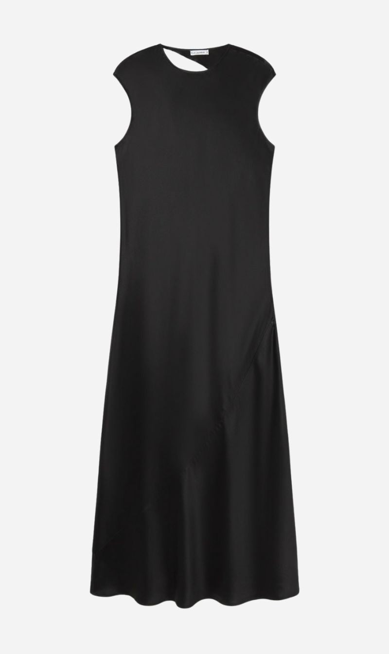 Silk Laundry | Drape Dress - Black
