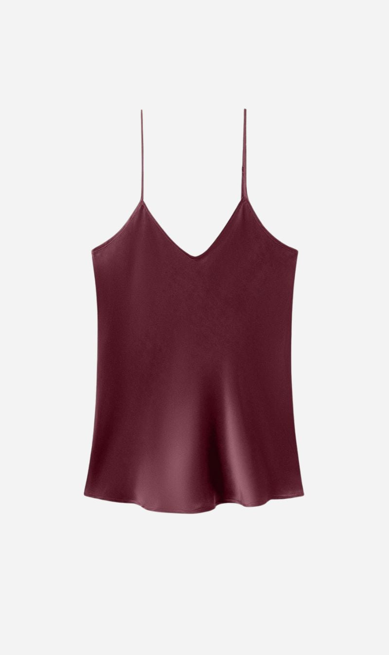 Silk Laundry | Bias Cut Cami - Deadleaf
