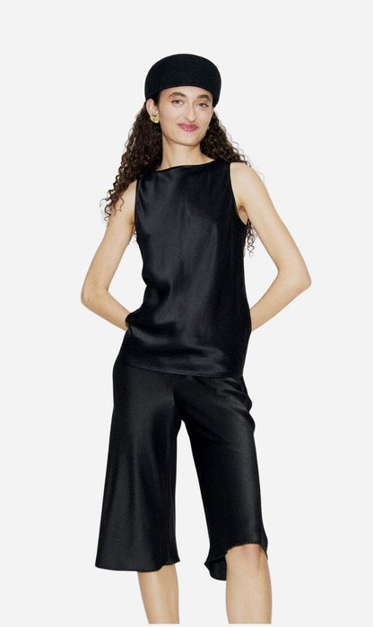 Silk Laundry | Masia Top - Black