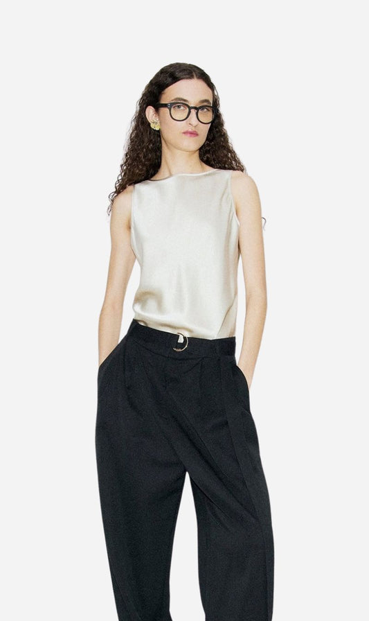 Silk Laundry | Masia Top - Hazelnut