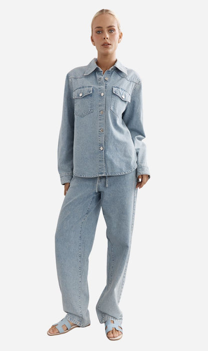 Caitlin Crisp | Luca Shacket - Light Blue