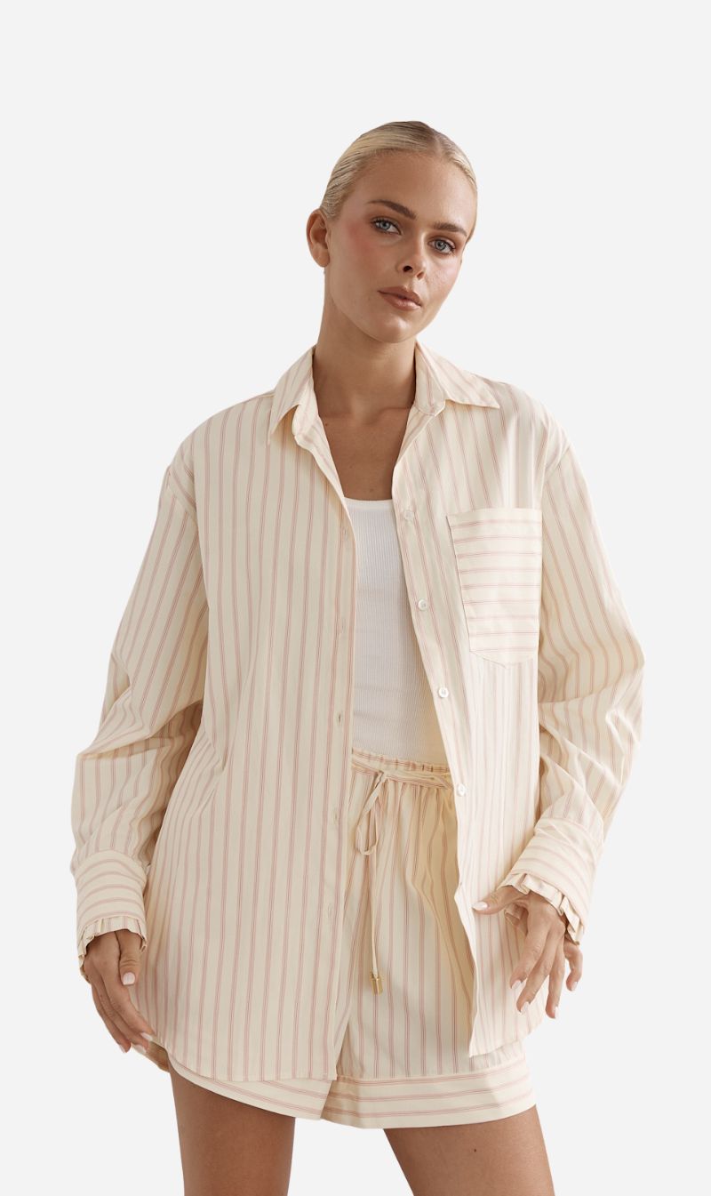 Caitlin Crisp | Vienna Shirt - Strawberries & Cream