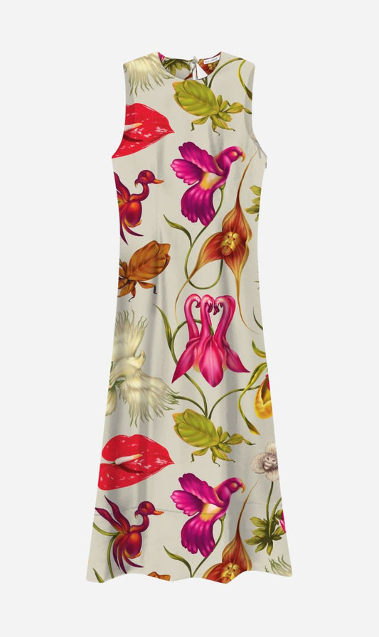 Silk Laundry | Cotton Silk Colour Me Dress - Wonderland