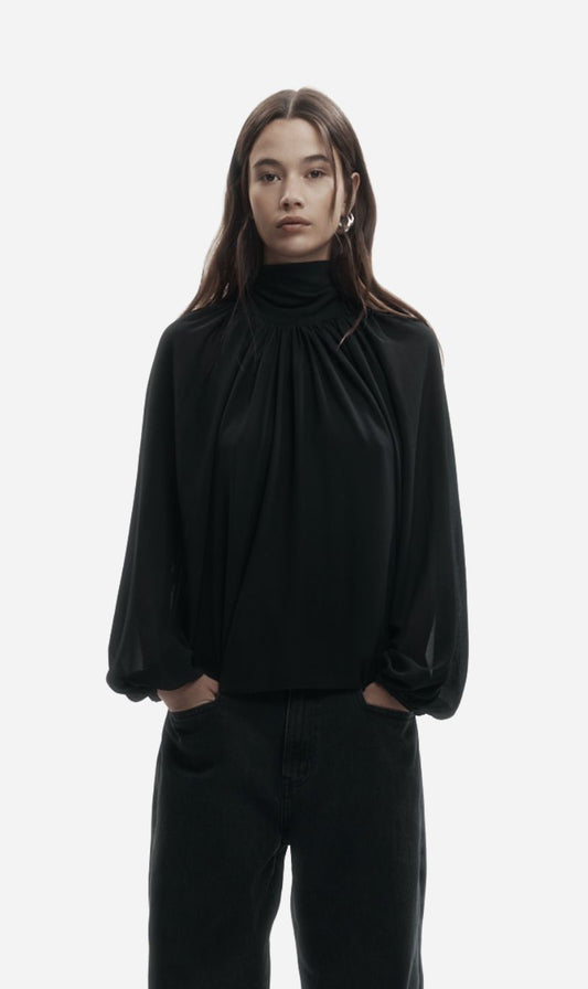Rebe | Verse Blouse - Black