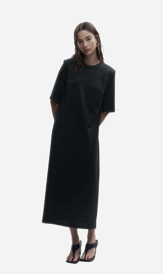 Rebe | Cotton T-Shirt Dress - Black