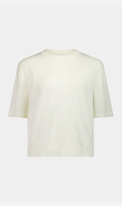 Rebe | Merino T-Shirt - Ivory