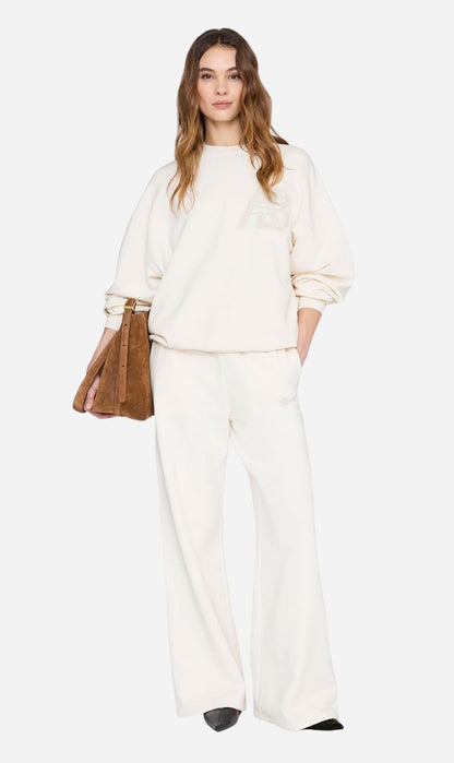 Anine Bing | Kacey Sweatpant Monogram - Cream