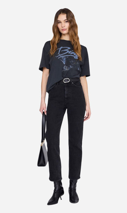 Anine Bing | Kent Tee Eagle - Washed Black