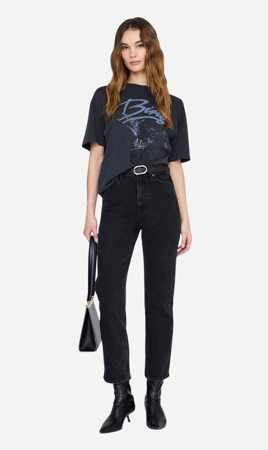 Anine Bing | Kent Tee Eagle - Washed Black