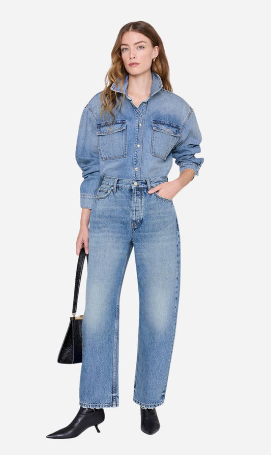 Anine Bing | Paxton Shirt - Tidal Blue