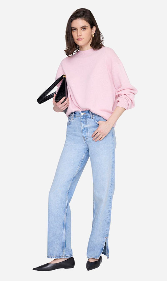 Anine Bing | Lee Crew Sweater - Powder Pink