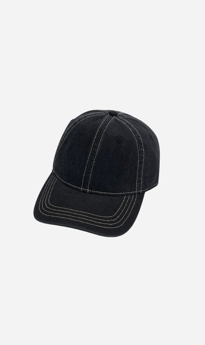 Camilla & Marc | August Cap - Black Denim / White