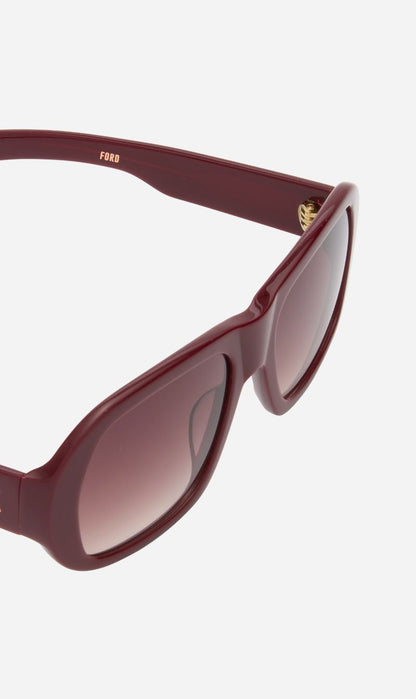 Flatlist | Ford - Solid Bordeaux / Brown Berry Gradient Lens