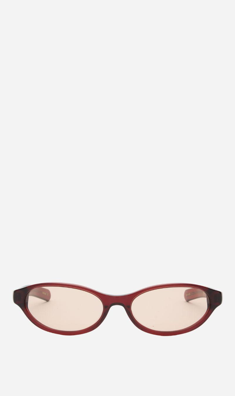 Flatlist | Olympia - Crystal Burgundy / Solid Peach Lens