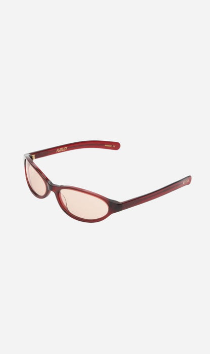 Flatlist | Olympia - Crystal Burgundy / Solid Peach Lens