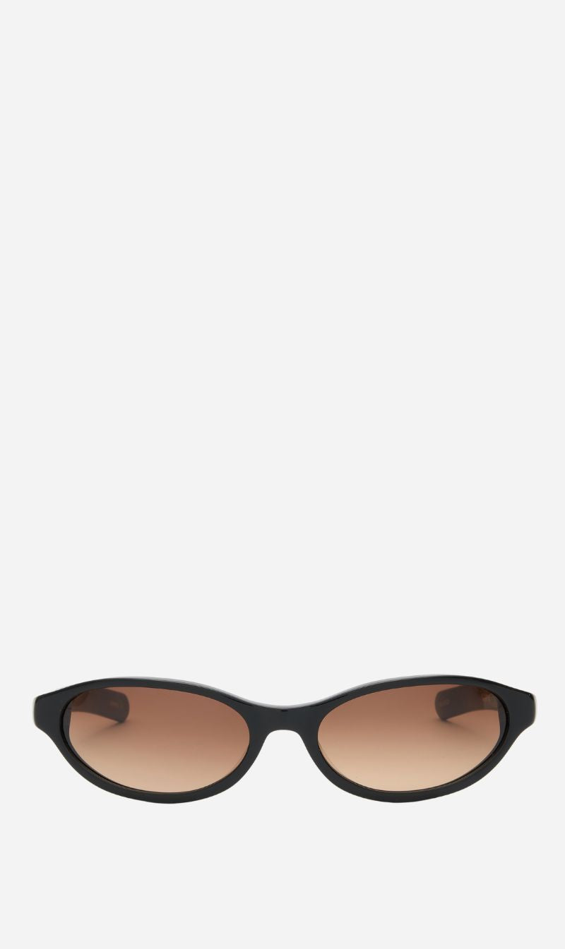 Flatlist | Olympia - Solid Black / Brown Gradient Lens