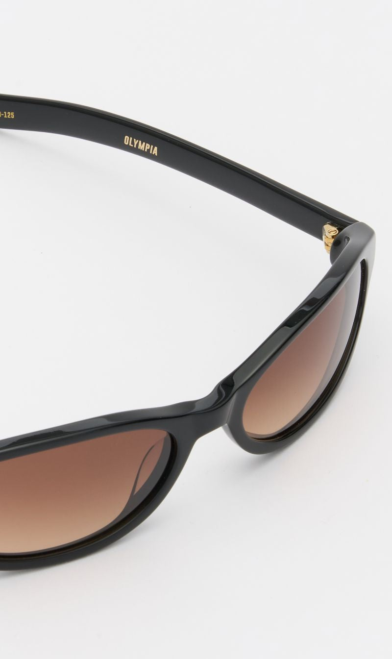Flatlist | Olympia - Solid Black / Brown Gradient Lens
