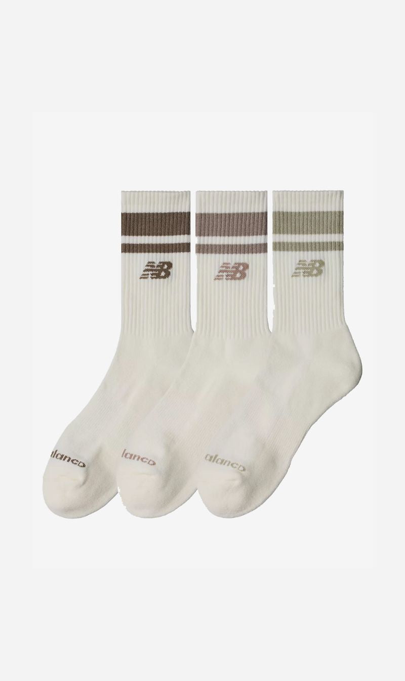 New Balance | Everyday Mid Calf 3 Pack Sock - Seasalt