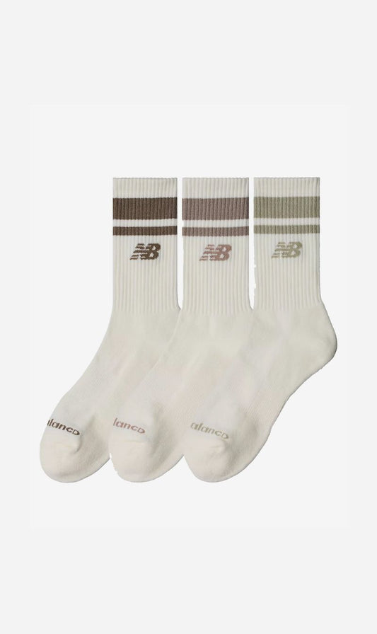 New Balance | Everyday Mid Calf 3 Pack Sock - Seasalt