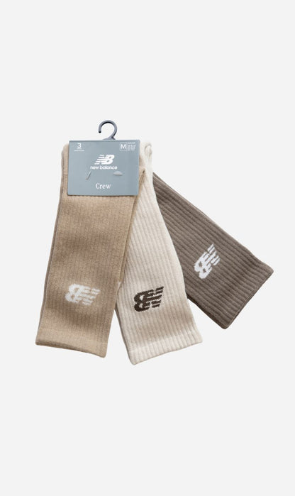 New Balance | Everyday Crew 3 Pack Sock - Assorted Colour
