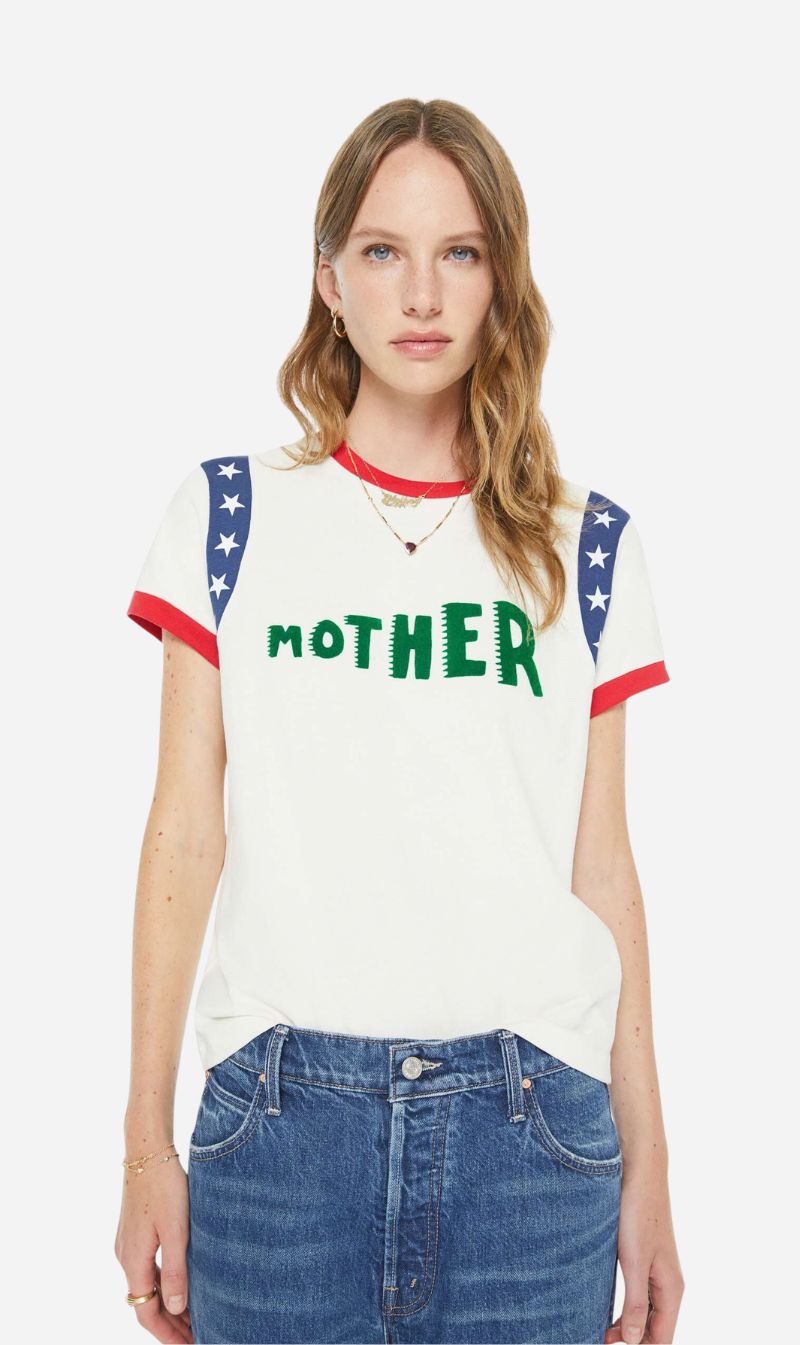 Mother Denim | The Boxy Goodie Inset - Mother Stars