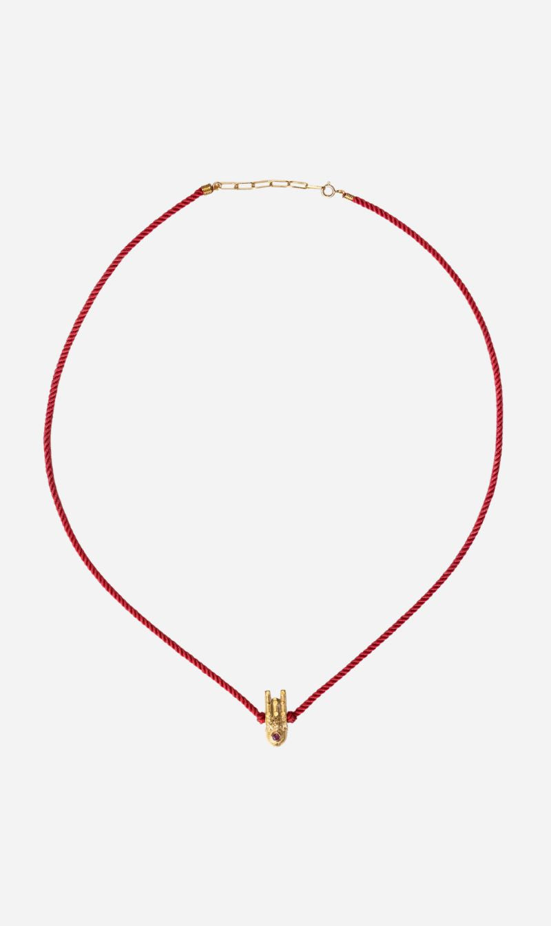 Tityaravy | Vhadee Bracelet - Micron / Cord / Rouge