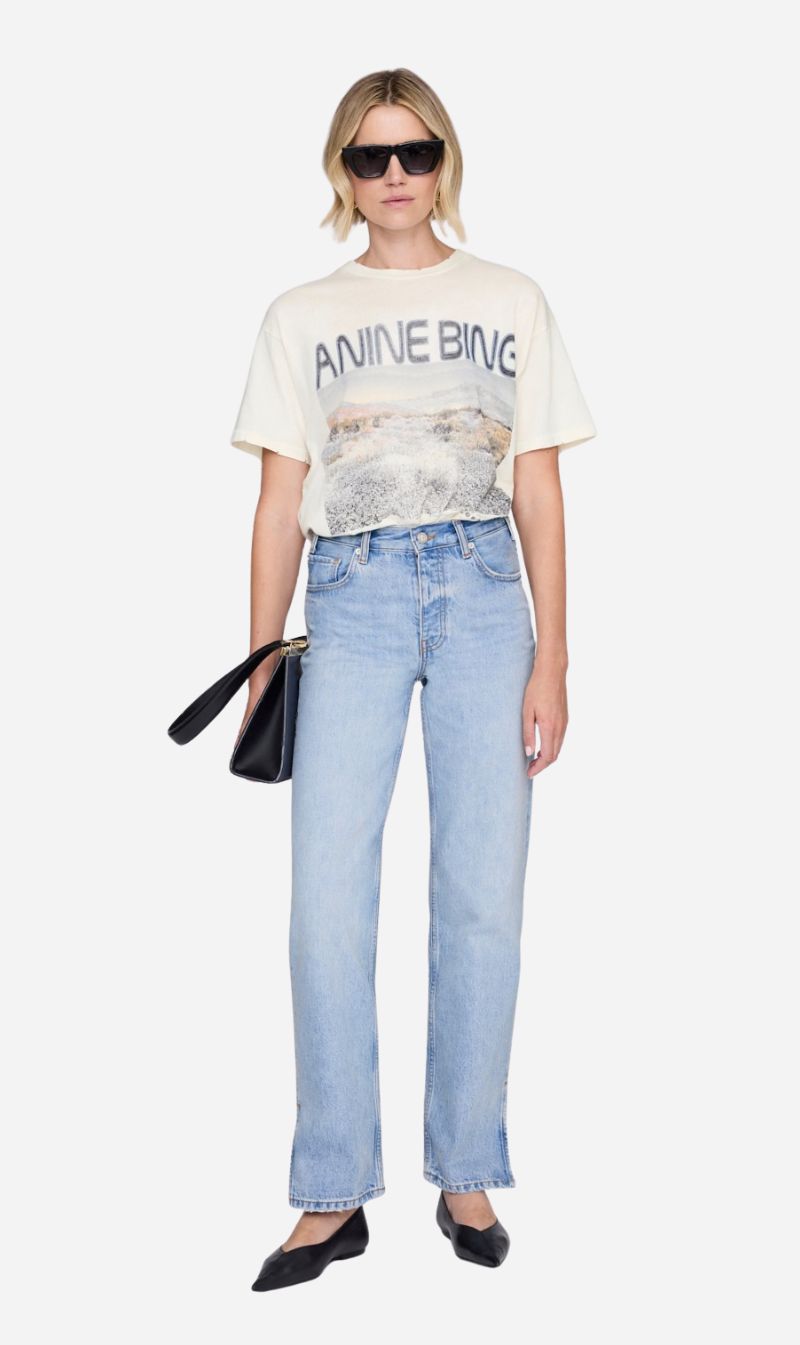Anine Bing | Cade Tee Wildflowers - Off White