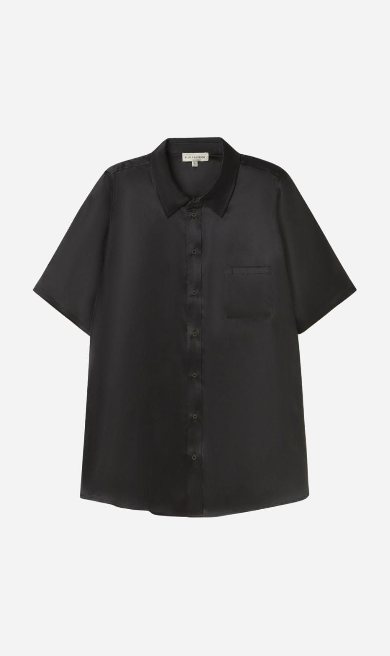 Silk Laundry | Short Sleeve Boyfriend Shirt - Year Of The Horse