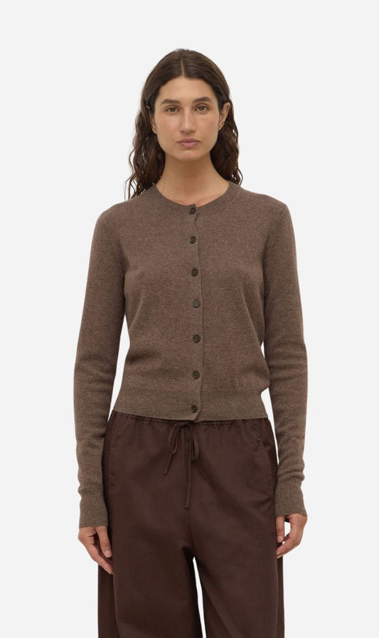Assembly Label | Benny Knit Cardigan - Cocoa Marle