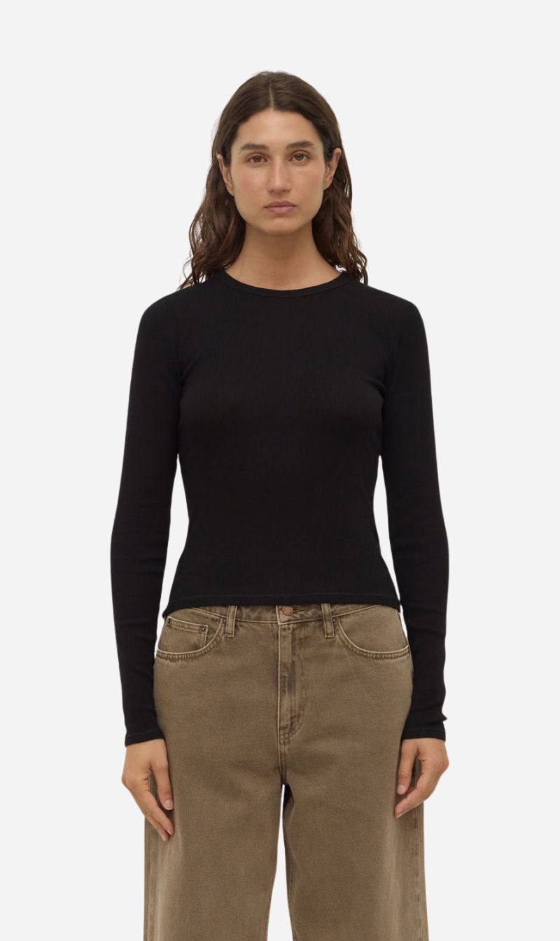 Assembly Label | Zali Long Sleeve Tee - Black