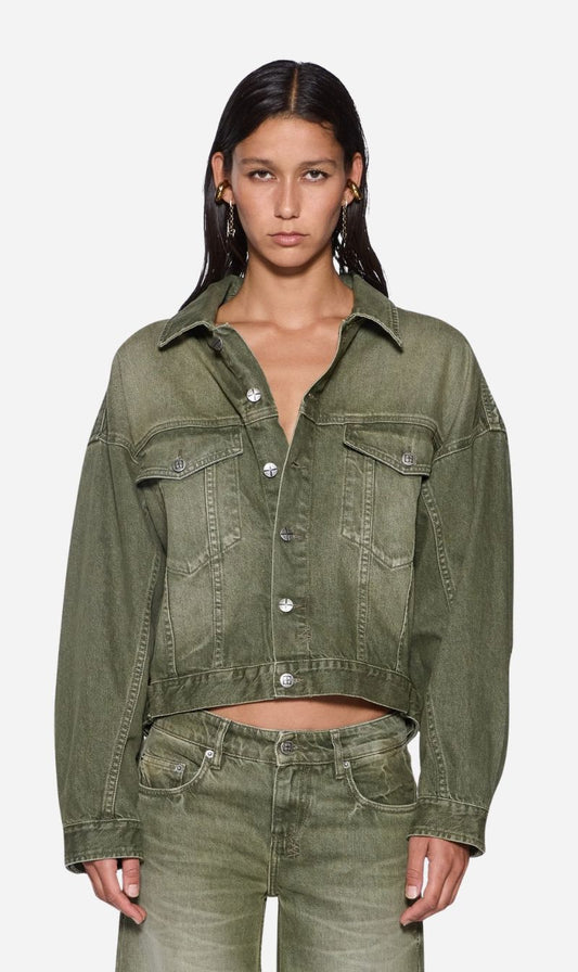 Ksubi | Relax Trucker Jacket - Militant Green