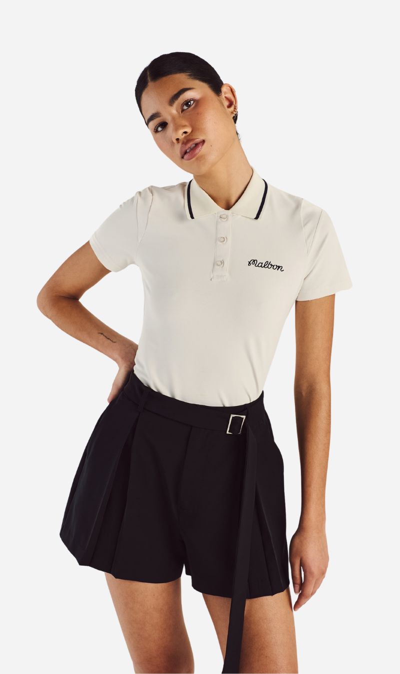 Malbon | Paloma Polo - White / White